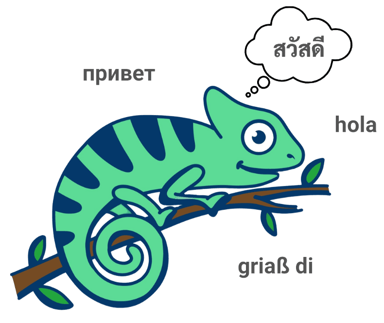 Illustration of language immersion process
