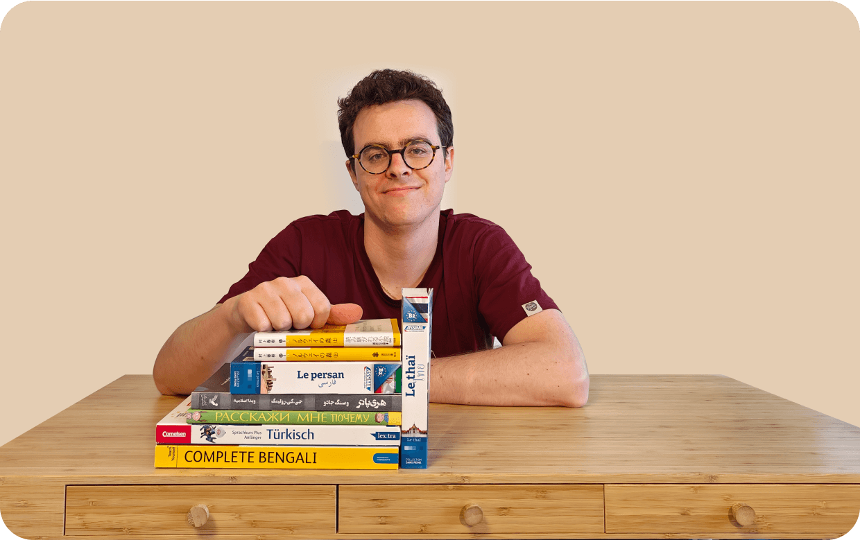 an owner portrait with books